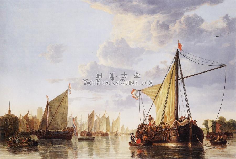 The Maas at Dordrecht - 阿尔伯特·库普